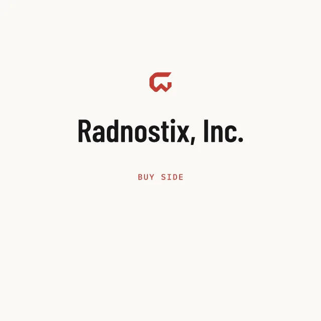 Buy side: Radnostix, Inc.