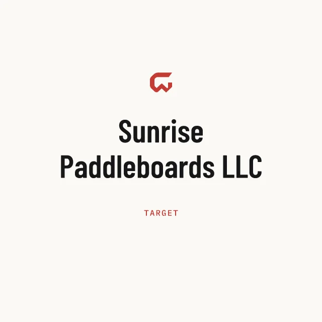 Target: Sunrise Paddleboards LLC