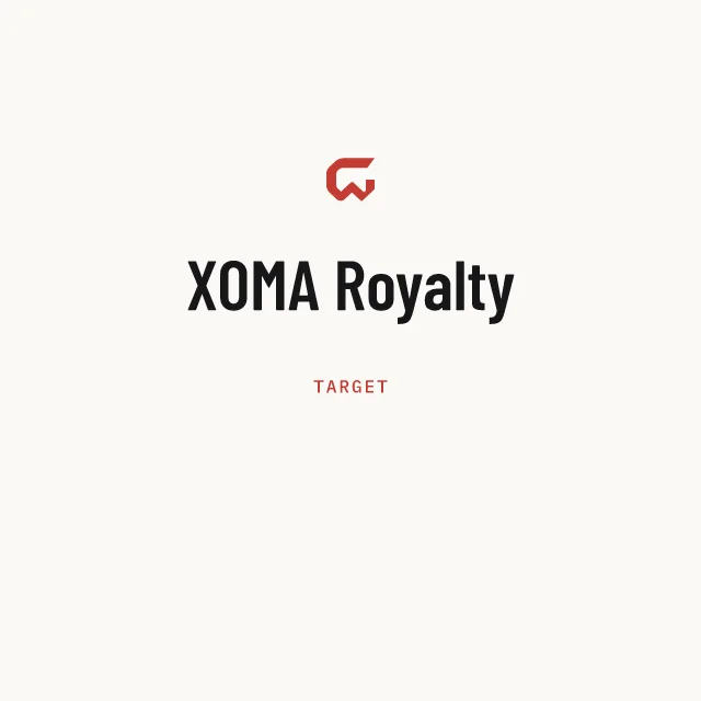 Target: XOMA Royalty
