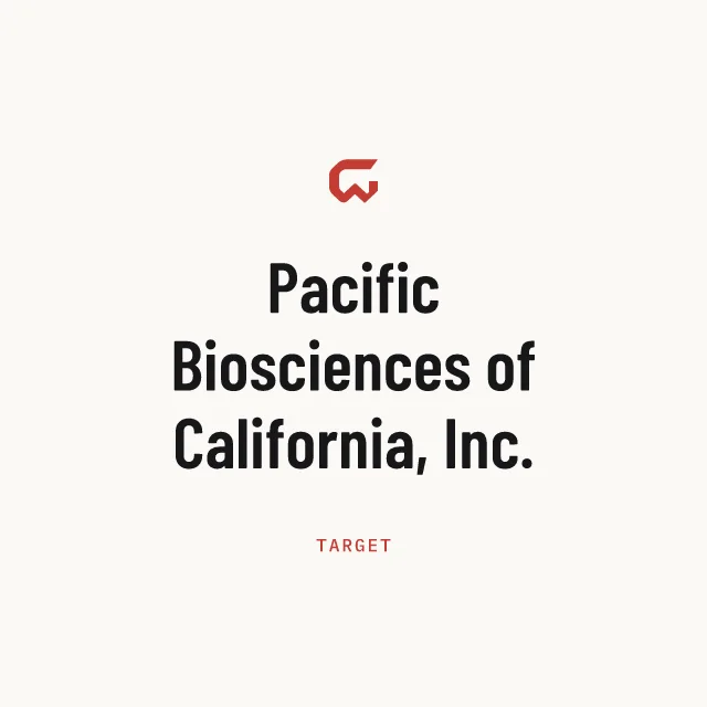 Target: Pacific Biosciences of California, Inc.