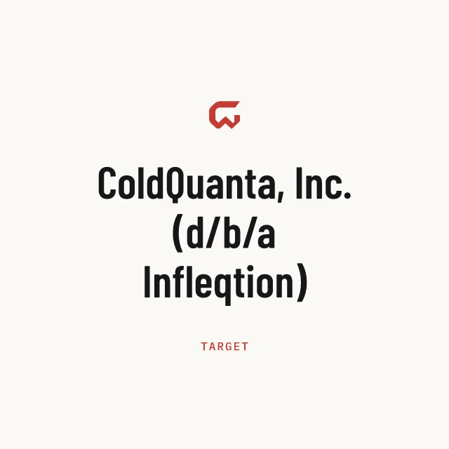 Target: ColdQuanta, Inc. (d/b/a Infleqtion)