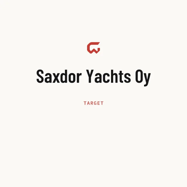 Target: Saxdor Yachts Oy