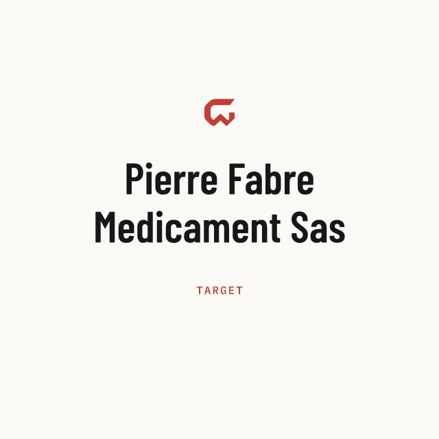 Target: Pierre Fabre Medicament Sas