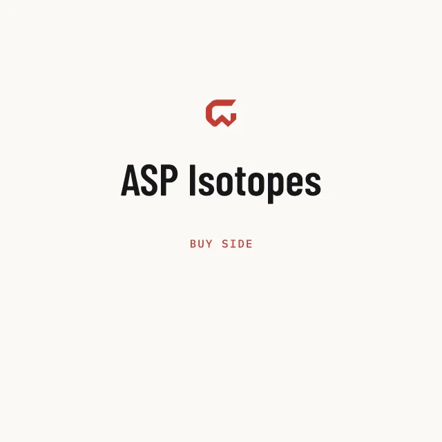 Buy side: ASP Isotopes