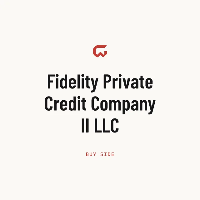 Buy side: Fidelity Private Credit Company II LLC