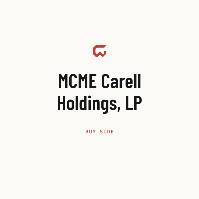 Buy side: MCME Carell Holdings, LP
