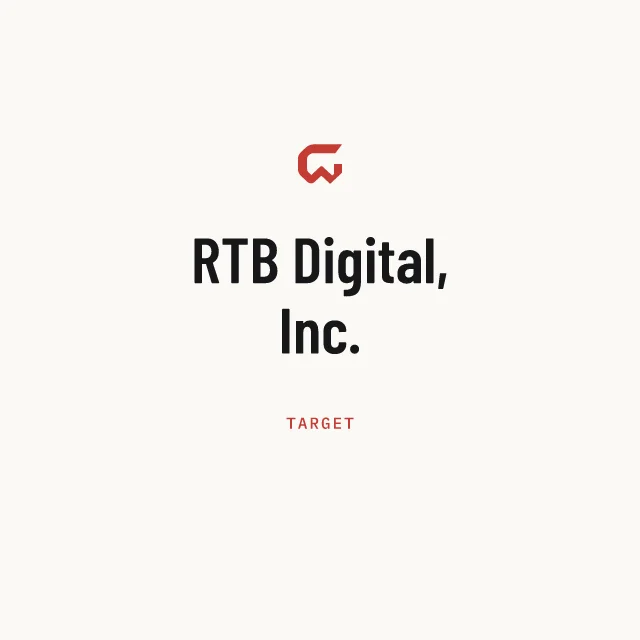 Target: RTB Digital, Inc.