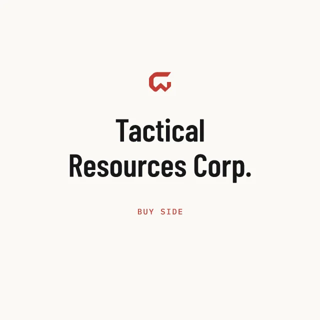 Buy side: Tactical Resources Corp.