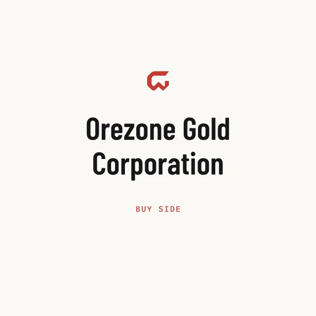 Buy side: Orezone Gold Corporation