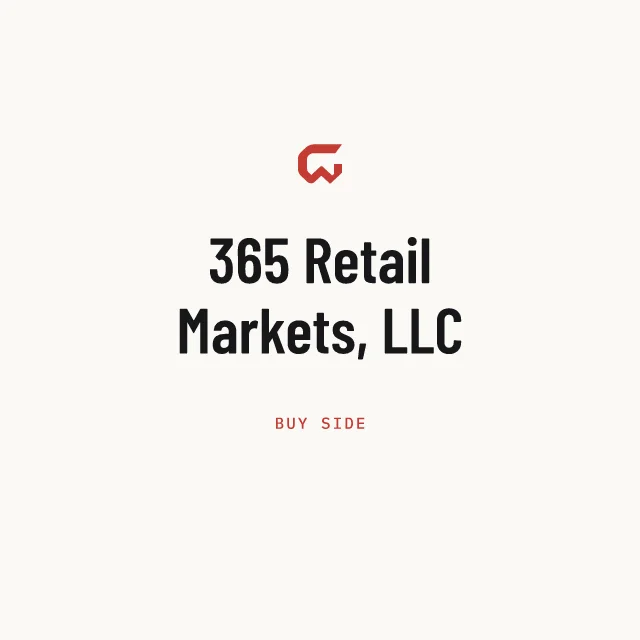 Buy side: 365 Retail Markets, LLC