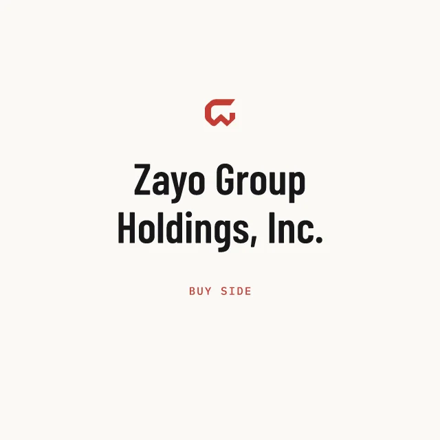 Buy side: Zayo Group Holdings, Inc.