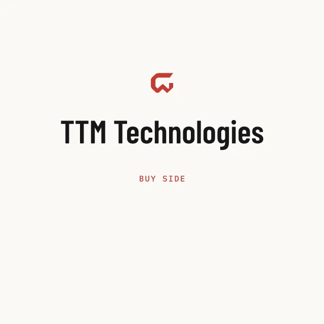 Buy side: TTM Technologies