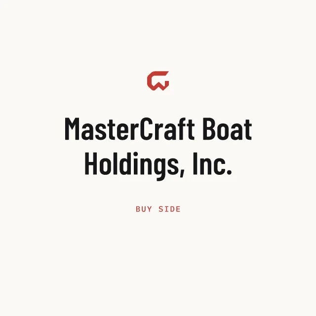 Buy side: MasterCraft Boat Holdings, Inc.