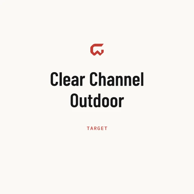 Target: Clear Channel Outdoor