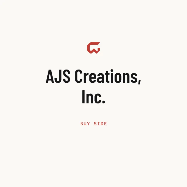 Buy side: AJS Creations, Inc.