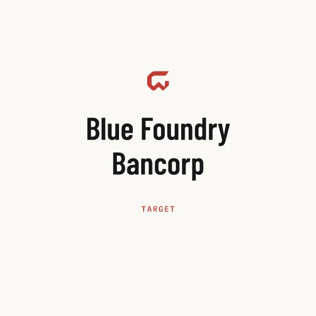 Target: Blue Foundry Bancorp