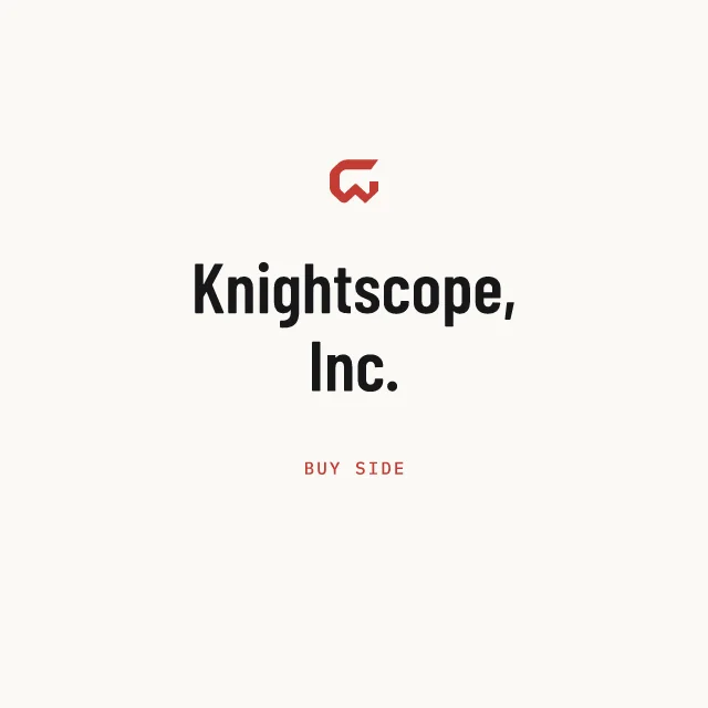 Buy side: Knightscope, Inc.