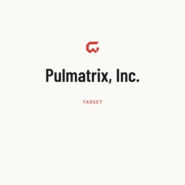 Target: Pulmatrix, Inc.