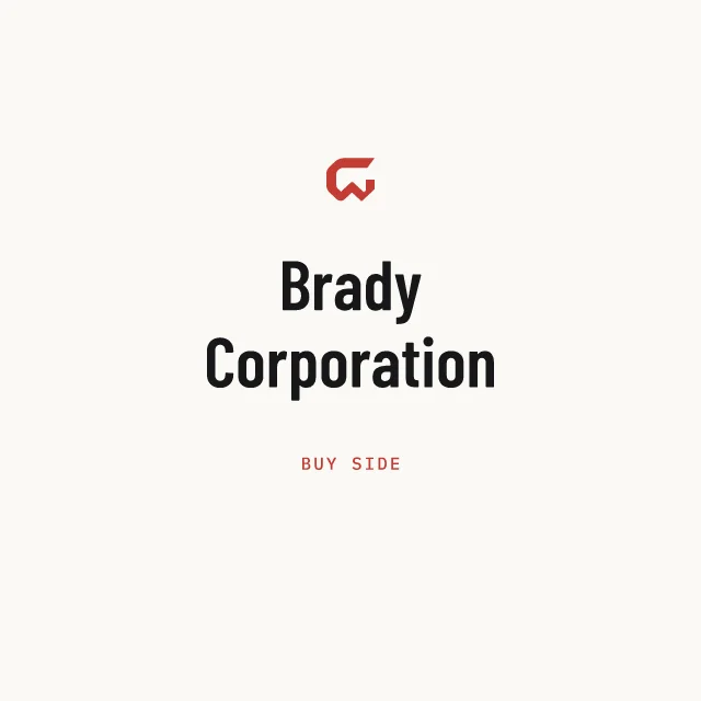 Buy side: Brady Corporation