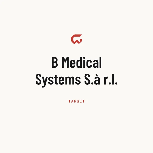 Target: B Medical Systems S.à r.l.