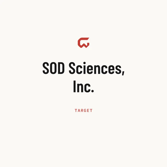 Target: SOD Sciences, Inc.