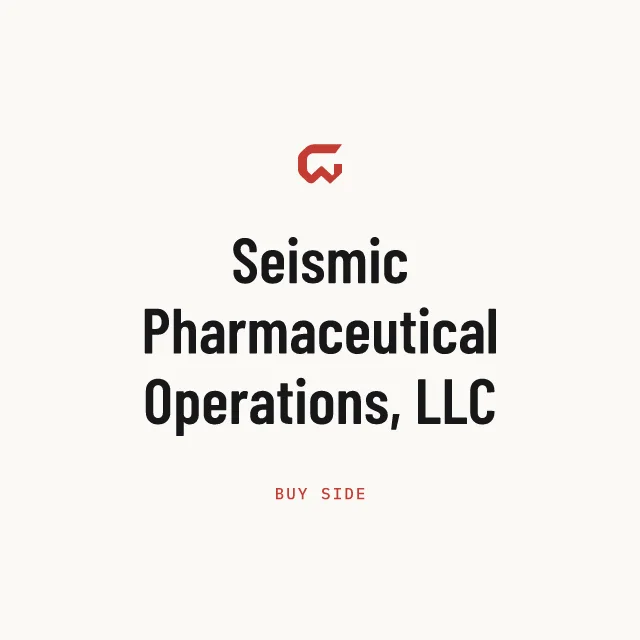Buy side: Seismic Pharmaceutical Operations, LLC