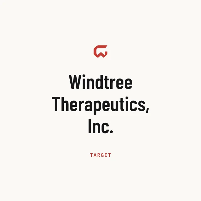 Target: Windtree Therapeutics, Inc.