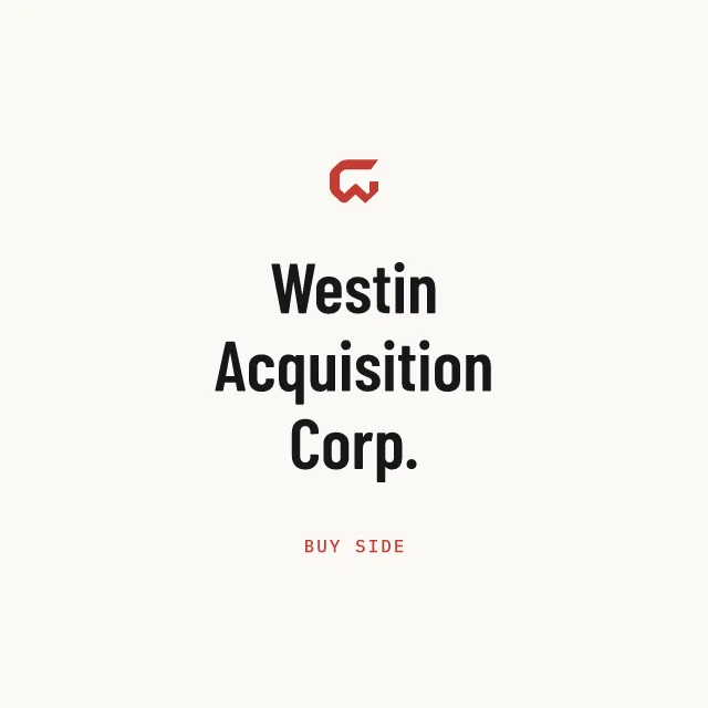 Buy side: Westin Acquisition Corp.