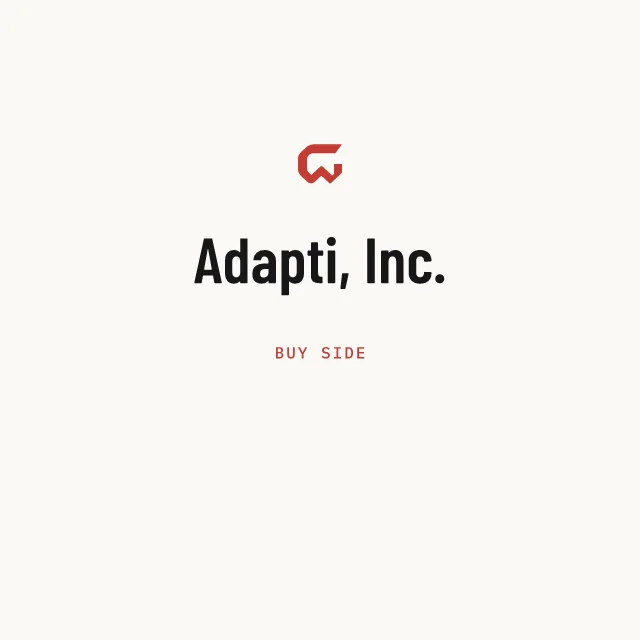 Buy side: Adapti, Inc.