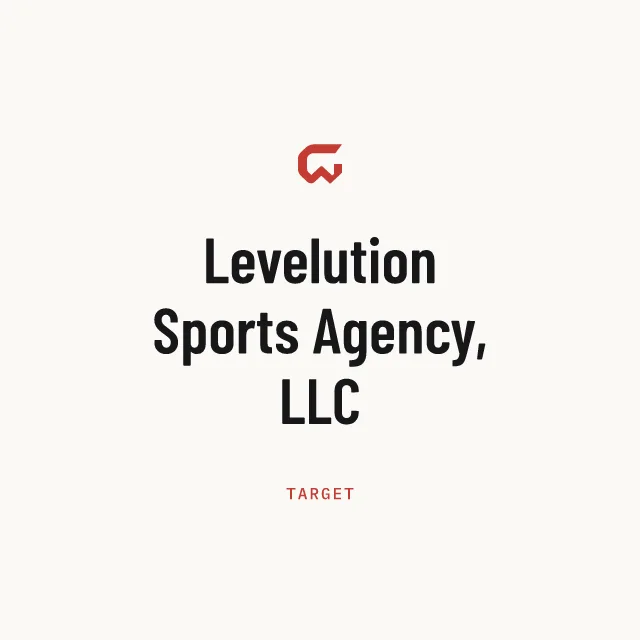 Target: Levelution Sports Agency, LLC