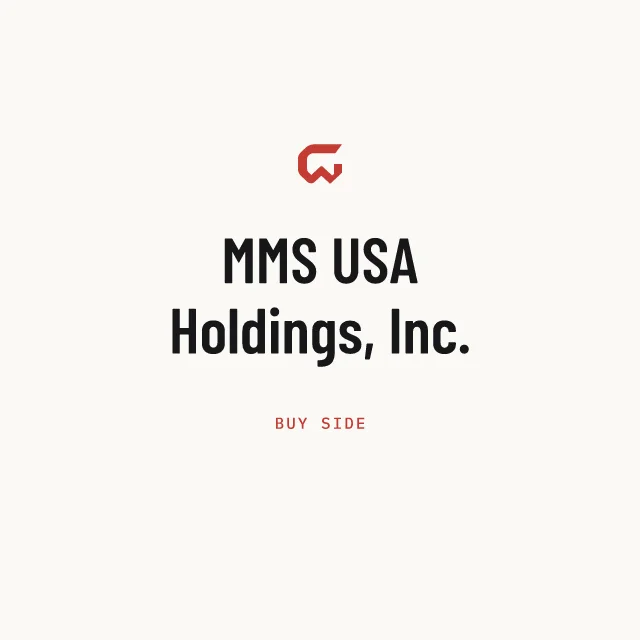 Buy side: MMS USA Holdings, Inc.