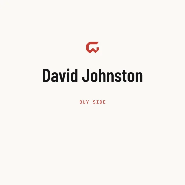 Buy side: David Johnston