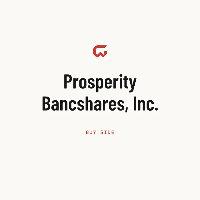 Buy side: Prosperity Bancshares, Inc.