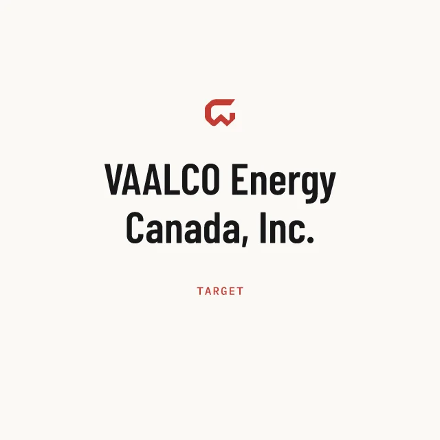 Target: VAALCO Energy Canada, Inc.