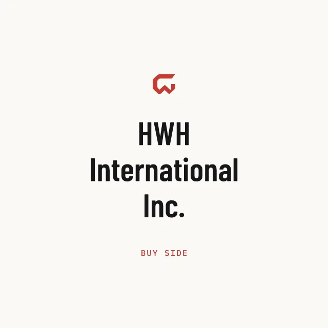 Buy side: HWH International Inc.