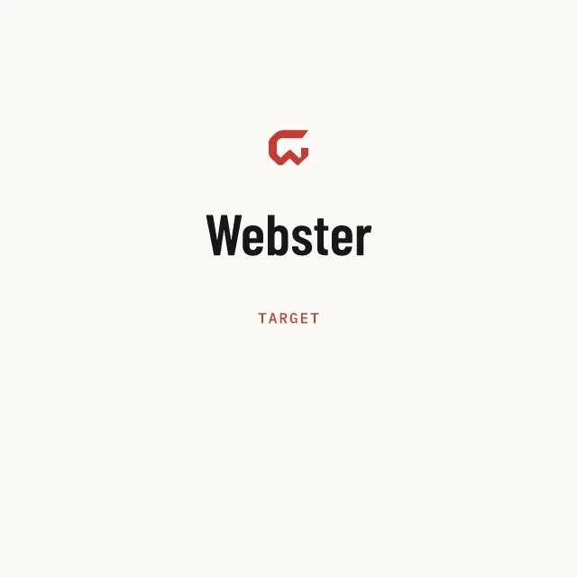 Target: Webster