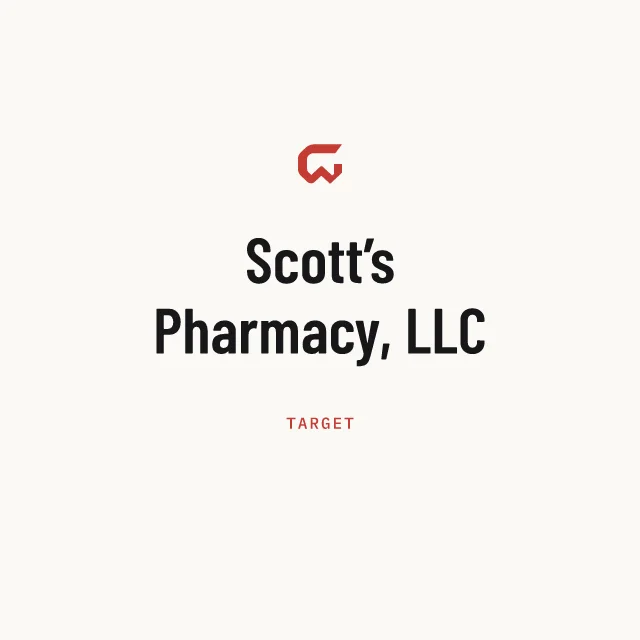 Target: Scott’s Pharmacy, LLC