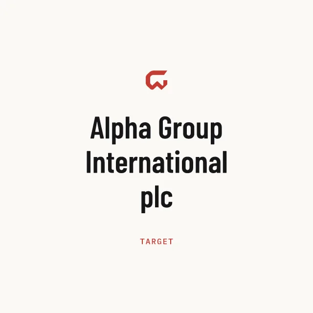 Target: Alpha Group International plc