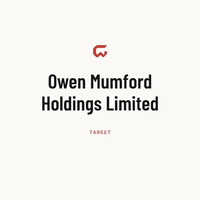 Target: Owen Mumford Holdings Limited