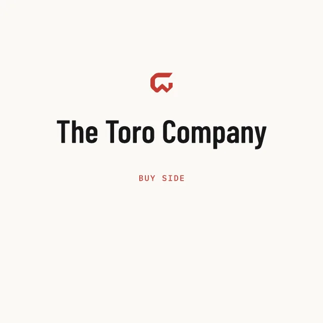 Buy side: The Toro Company