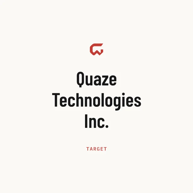 Target: Quaze Technologies Inc.