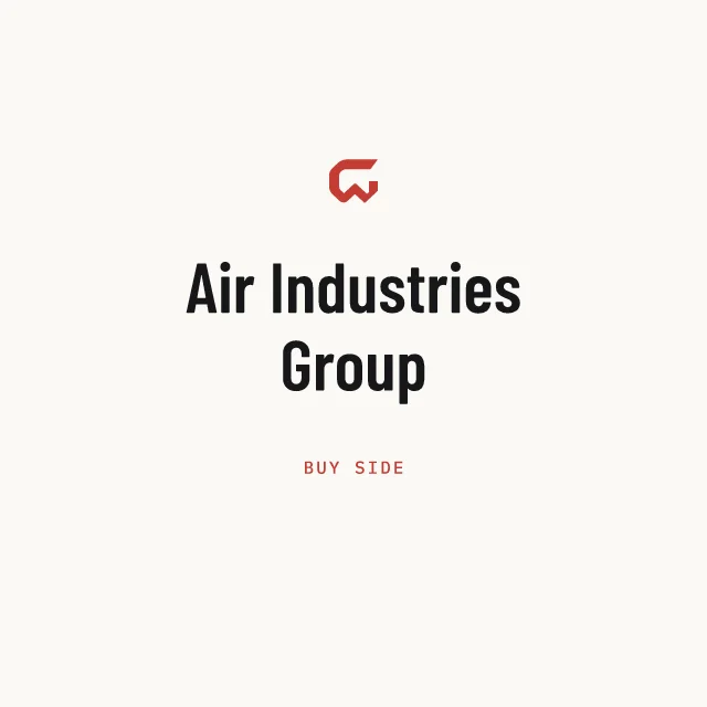 Buy side: Air Industries Group