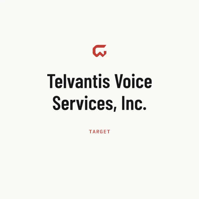 Target: Telvantis Voice Services, Inc.