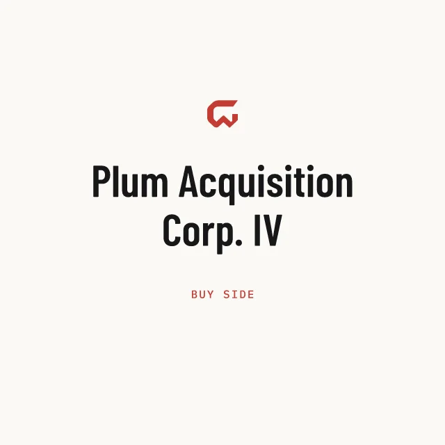 Buy side: Plum Acquisition Corp. IV