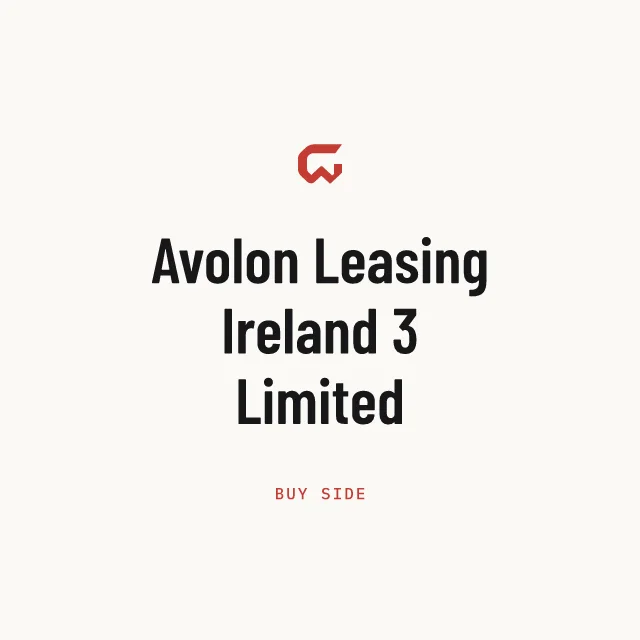 Buy side: Avolon Leasing Ireland 3 Limited