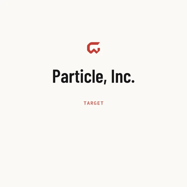 Target: Particle, Inc.