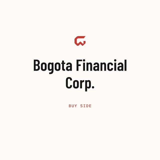 Buy side: Bogota Financial Corp.