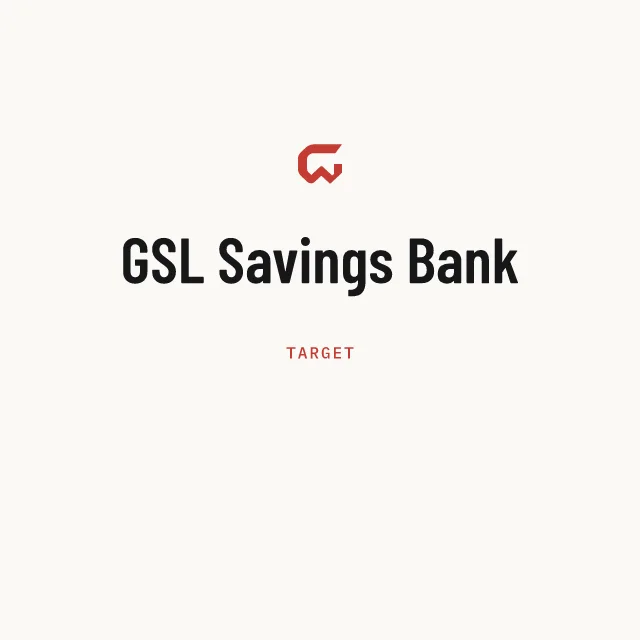 Target: GSL Savings Bank