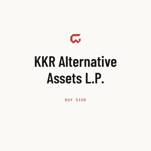 Buy side: KKR Alternative Assets L.P.
