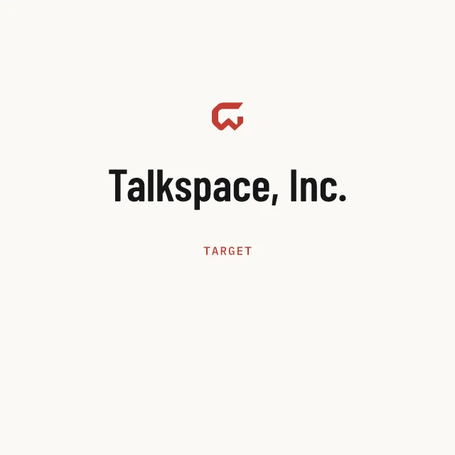 Target: Talkspace, Inc.
